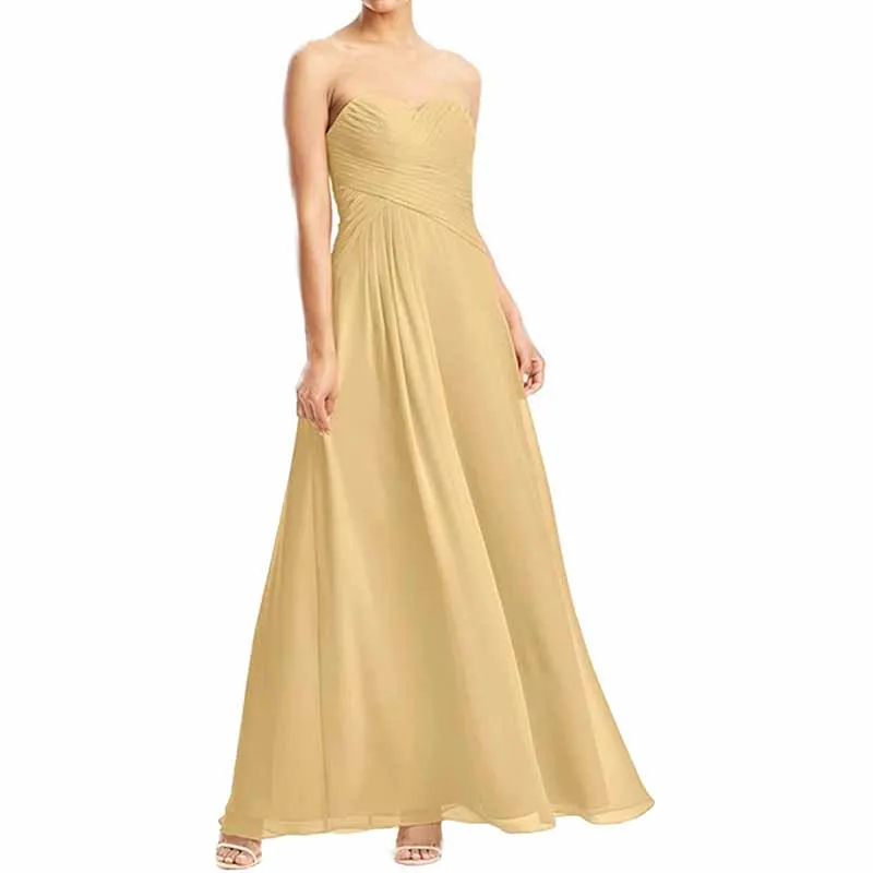 Chiffon Bridesmaid Dress Off The Shoulder Prom Dress Long Sweetheart Formal Evening Gowns