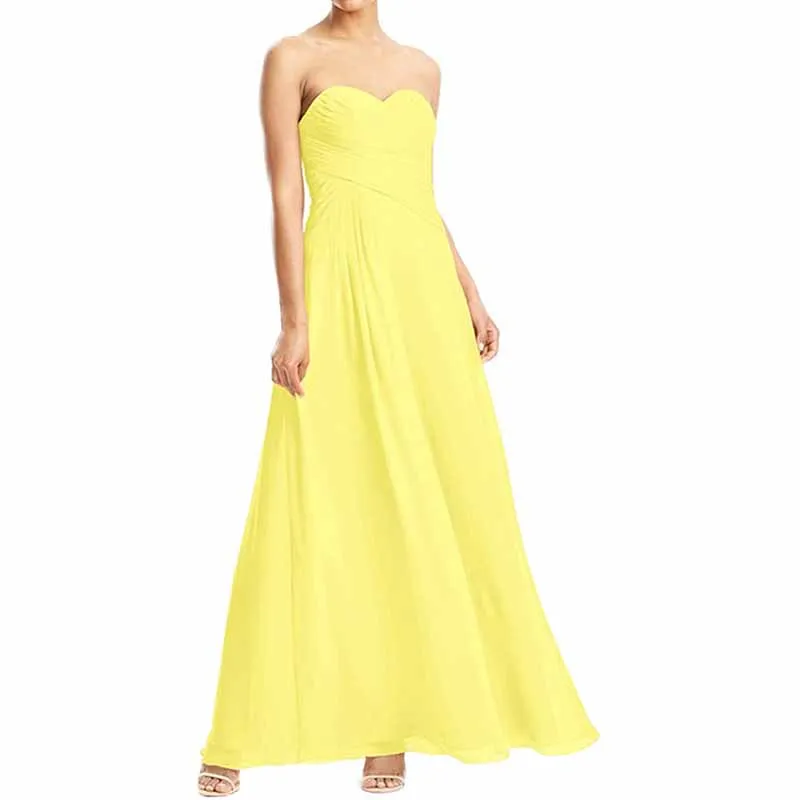 Chiffon Bridesmaid Dress Off The Shoulder Prom Dress Long Sweetheart Formal Evening Gowns