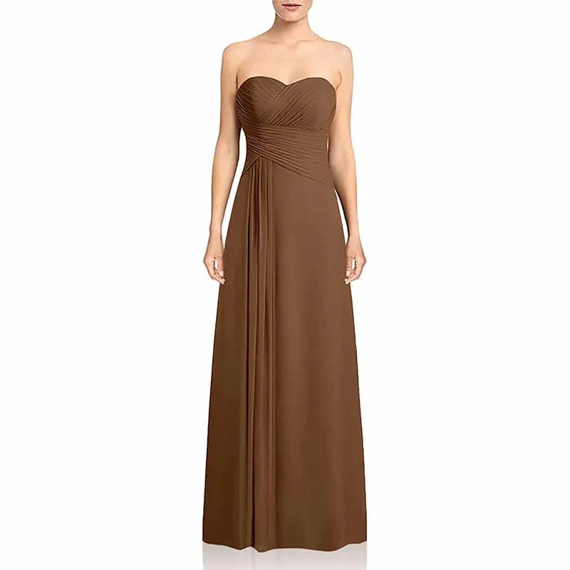 Chiffon Bridesmaid Dress Off The Shoulder Prom Dress Long Sweetheart Formal Evening Gowns