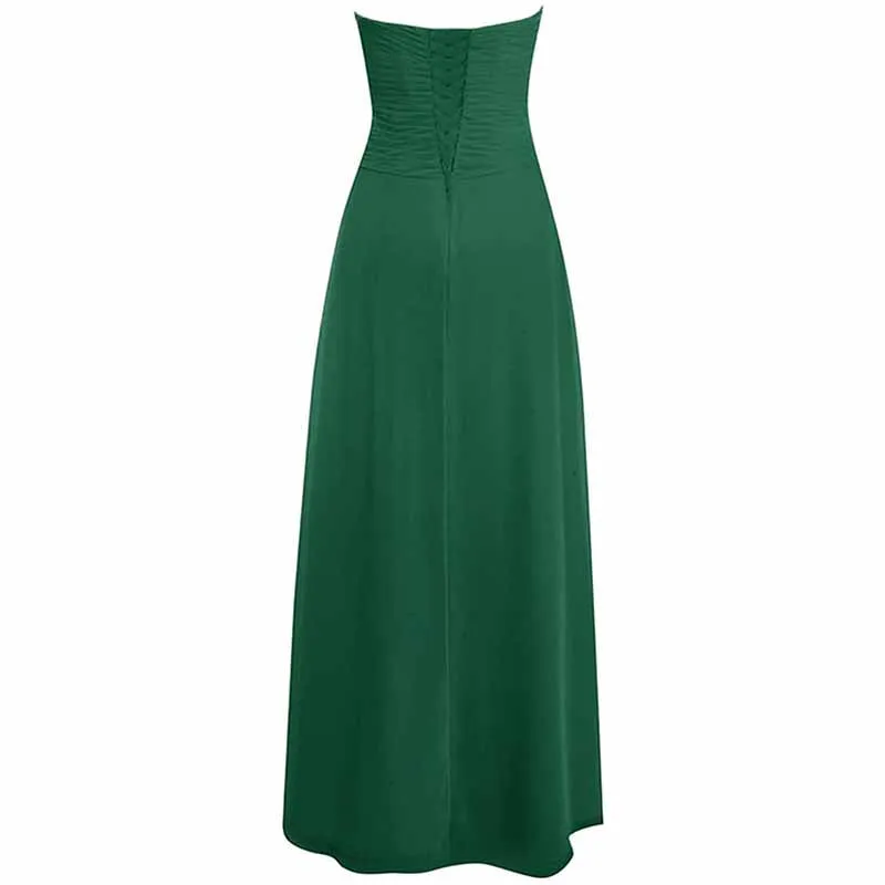 Chiffon Bridesmaid Dress Off The Shoulder Prom Dress Long Sweetheart Formal Evening Gowns