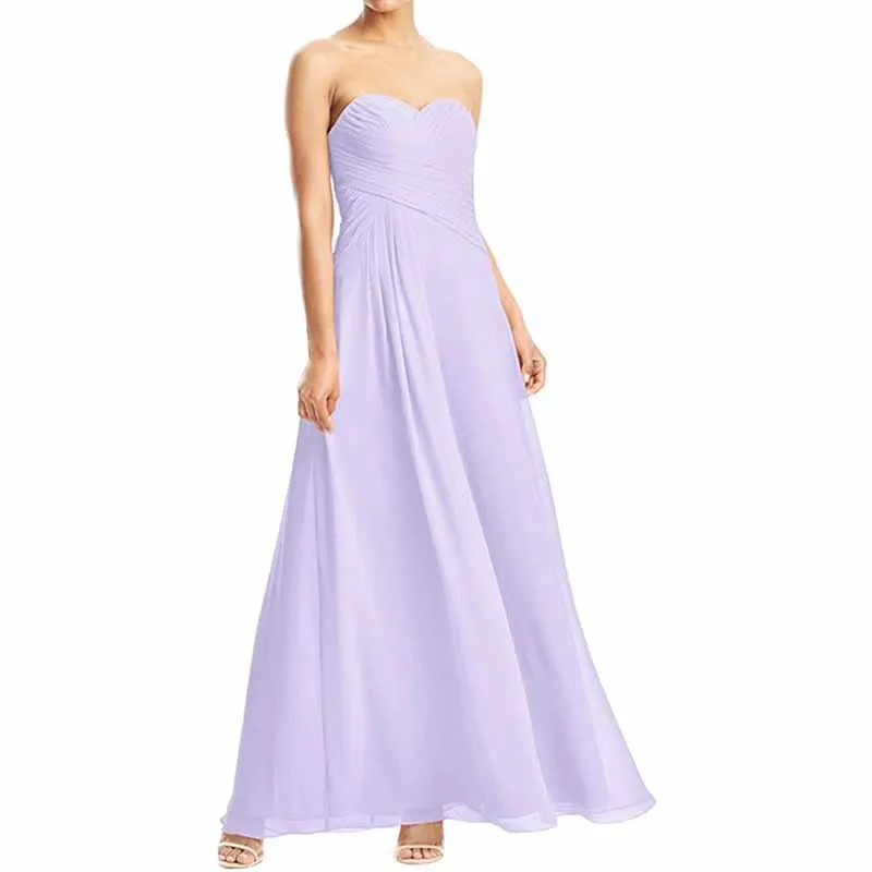 Chiffon Bridesmaid Dress Off The Shoulder Prom Dress Long Sweetheart Formal Evening Gowns