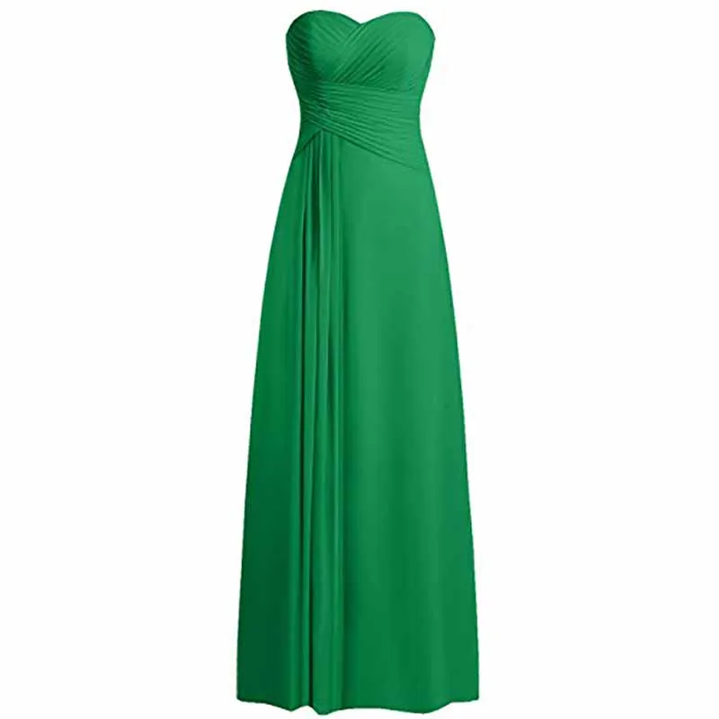 Chiffon Bridesmaid Dress Off The Shoulder Prom Dress Long Sweetheart Formal Evening Gowns