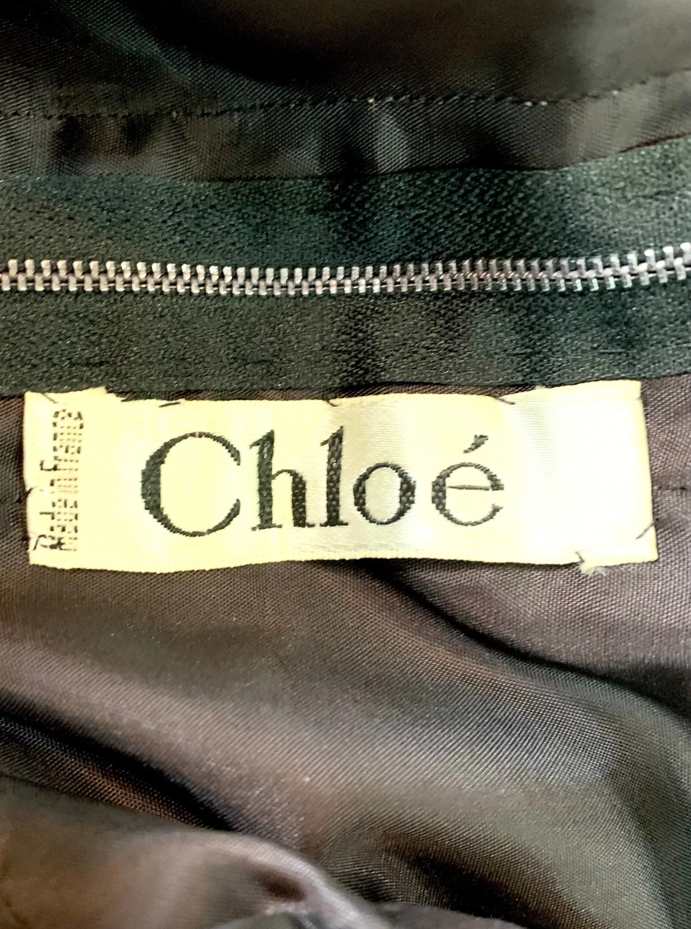 Chloe by Karl Lagerfeld 90s Black Strapless Gown With Huge Bow