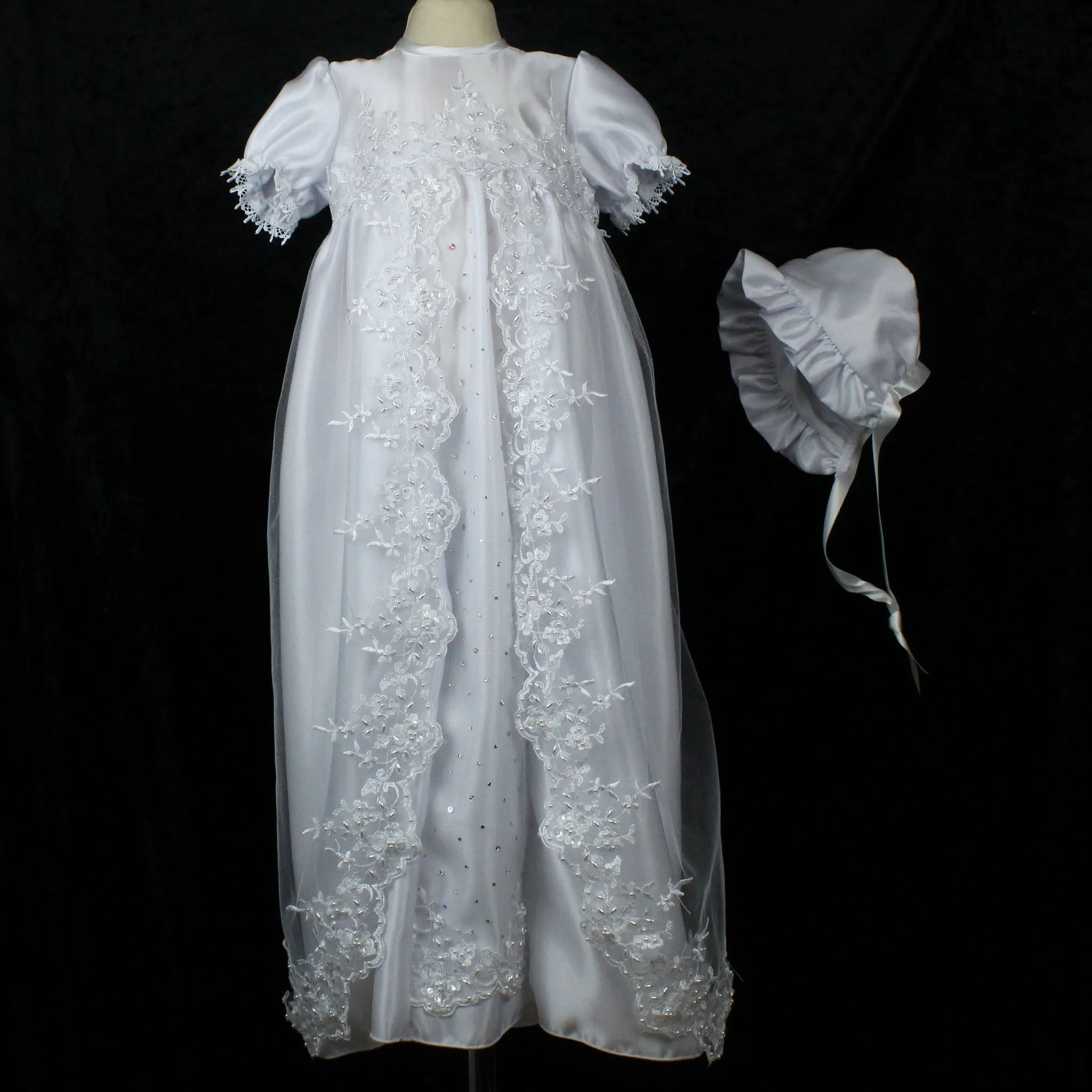 Christening Gown / Robe with Bonnet