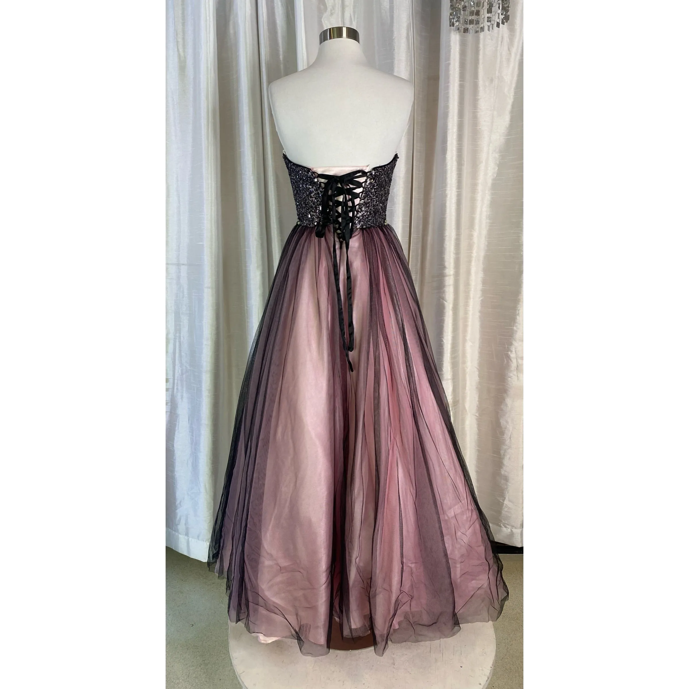 CLARISSE Style 2620 Full Gown Black/ Pink Size 00
