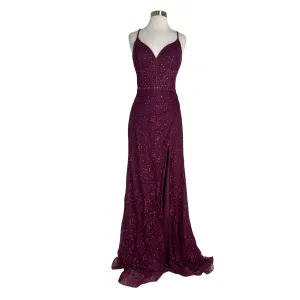 COLETTE Style 2037 Long Gown Burgundy Size 10