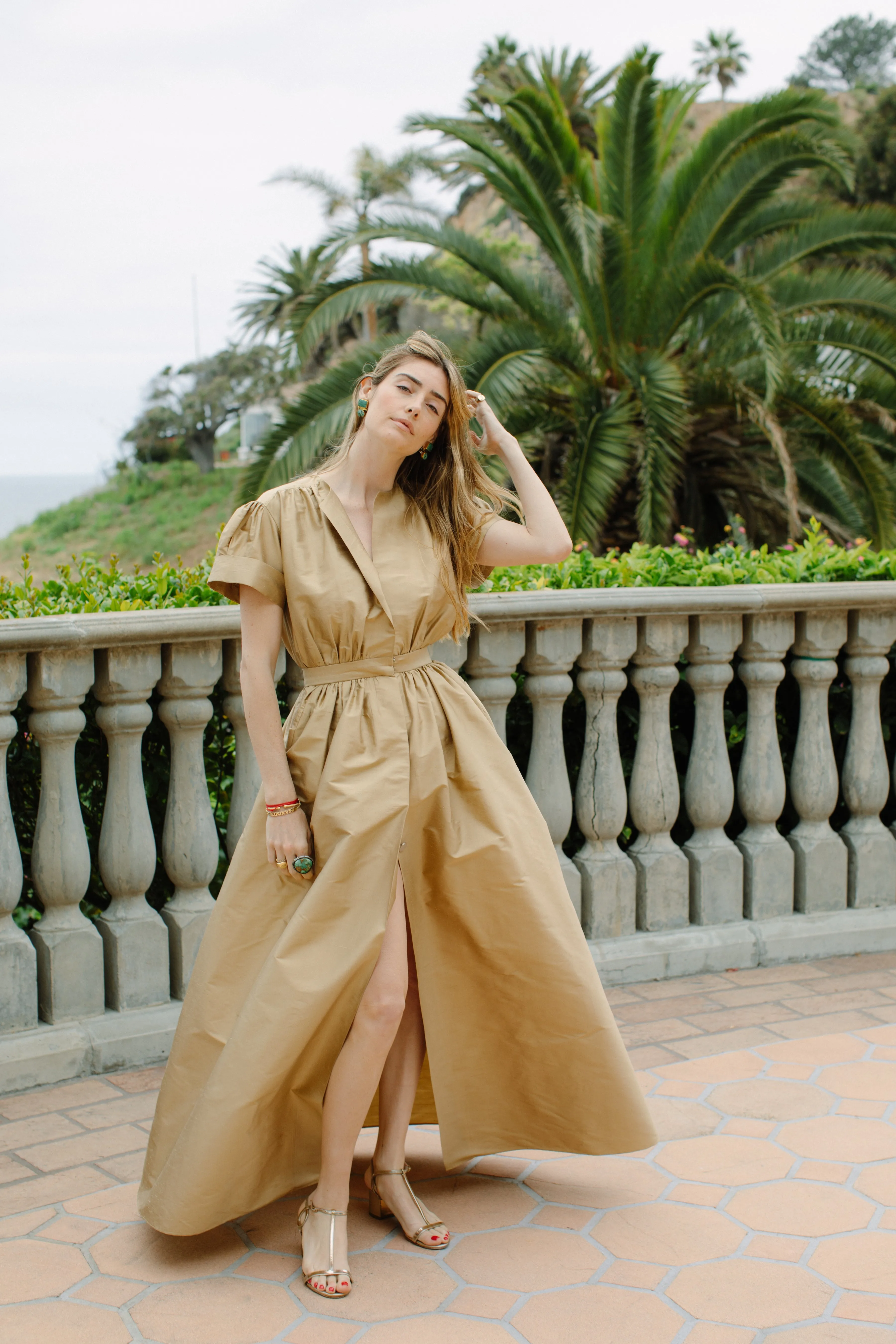 Compass Gown - Khaki Champagne