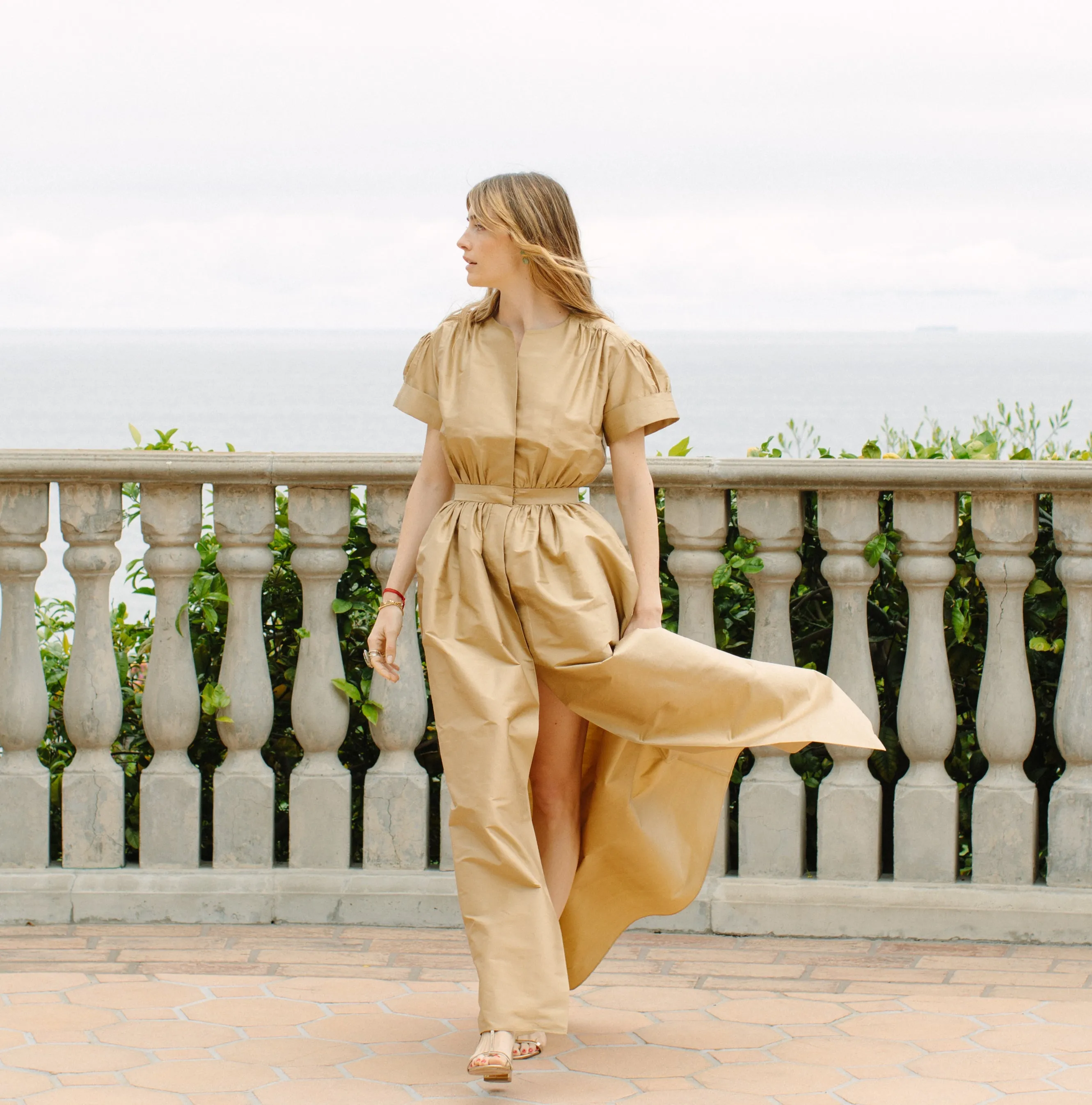 Compass Gown - Khaki Champagne