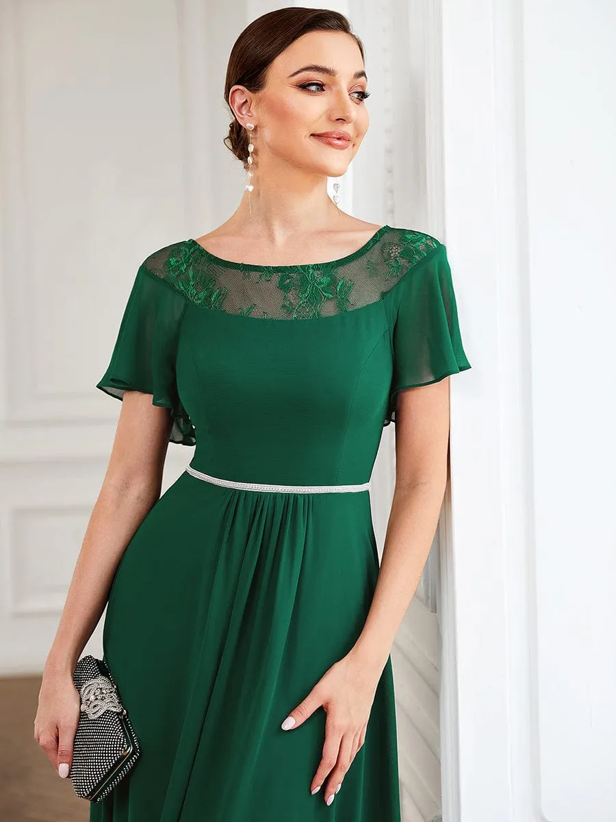 Connie emerald green tea length dress Express NZ wide