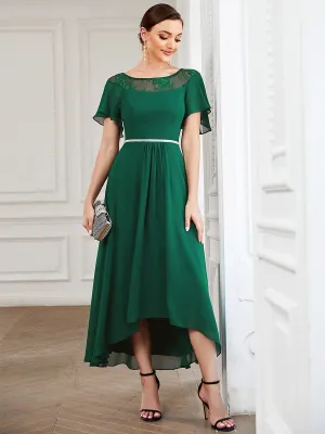 Connie emerald green tea length dress Express NZ wide