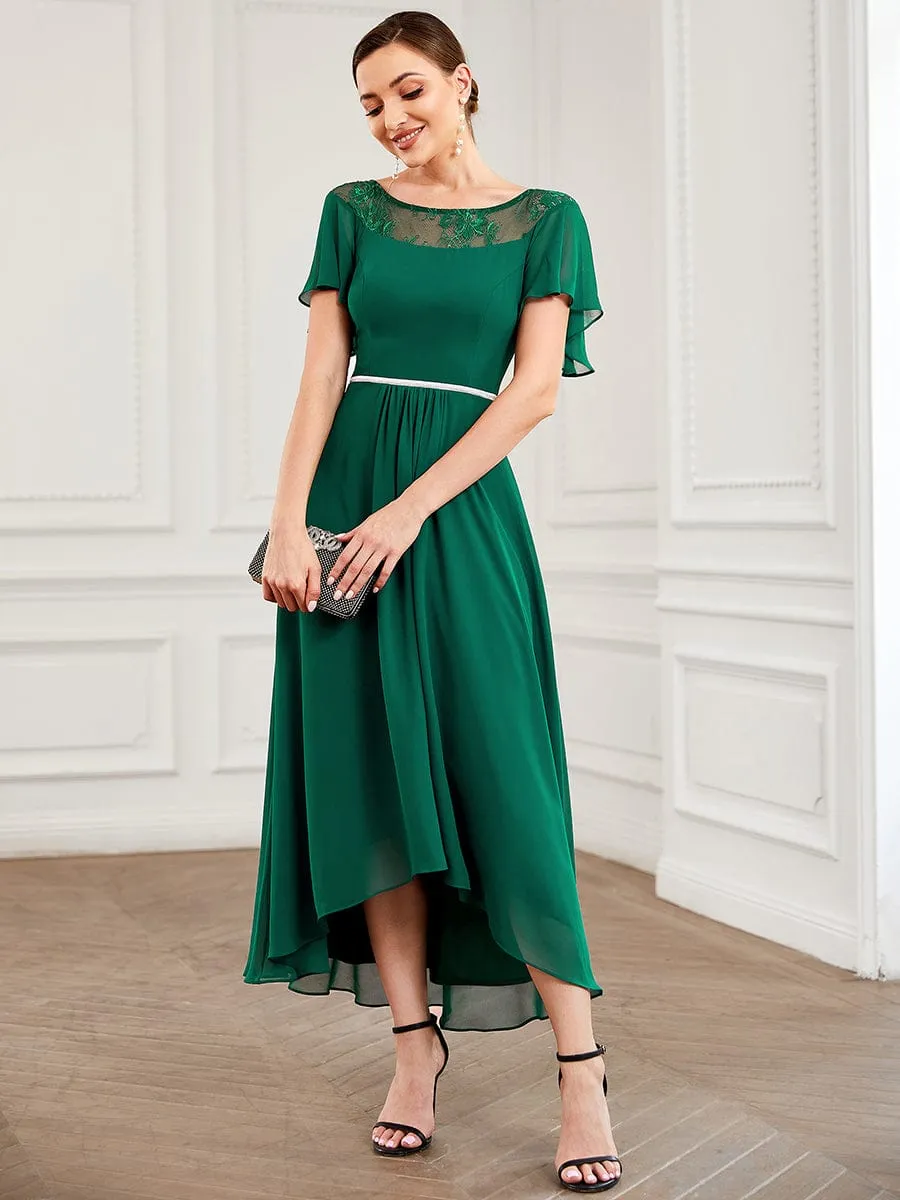 Connie emerald green tea length dress Express NZ wide