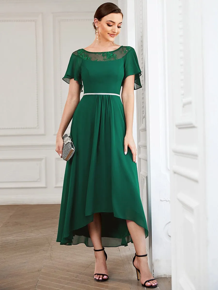 Connie emerald green tea length dress Express NZ wide