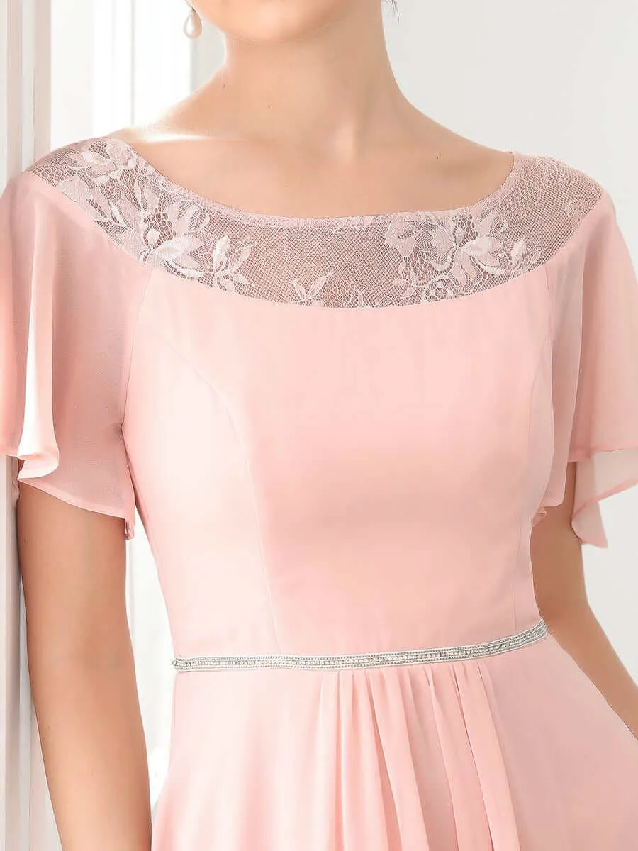 Connie tea length mother of the bride dress in light pink s8 Express NZ wide