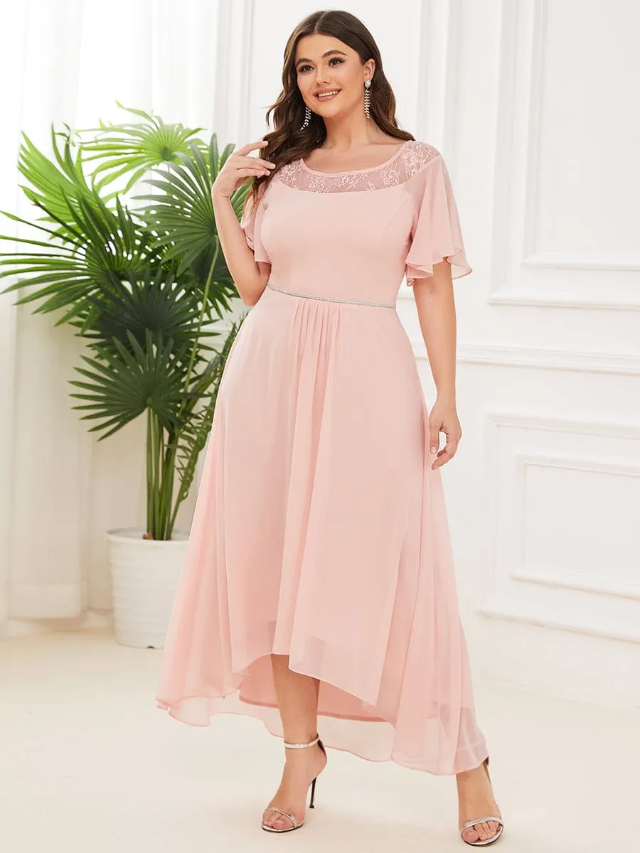Connie tea length mother of the bride dress in light pink s8 Express NZ wide