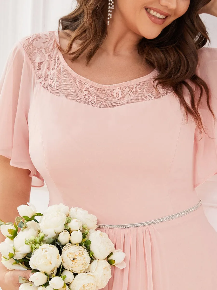 Connie tea length mother of the bride dress in light pink s8 Express NZ wide