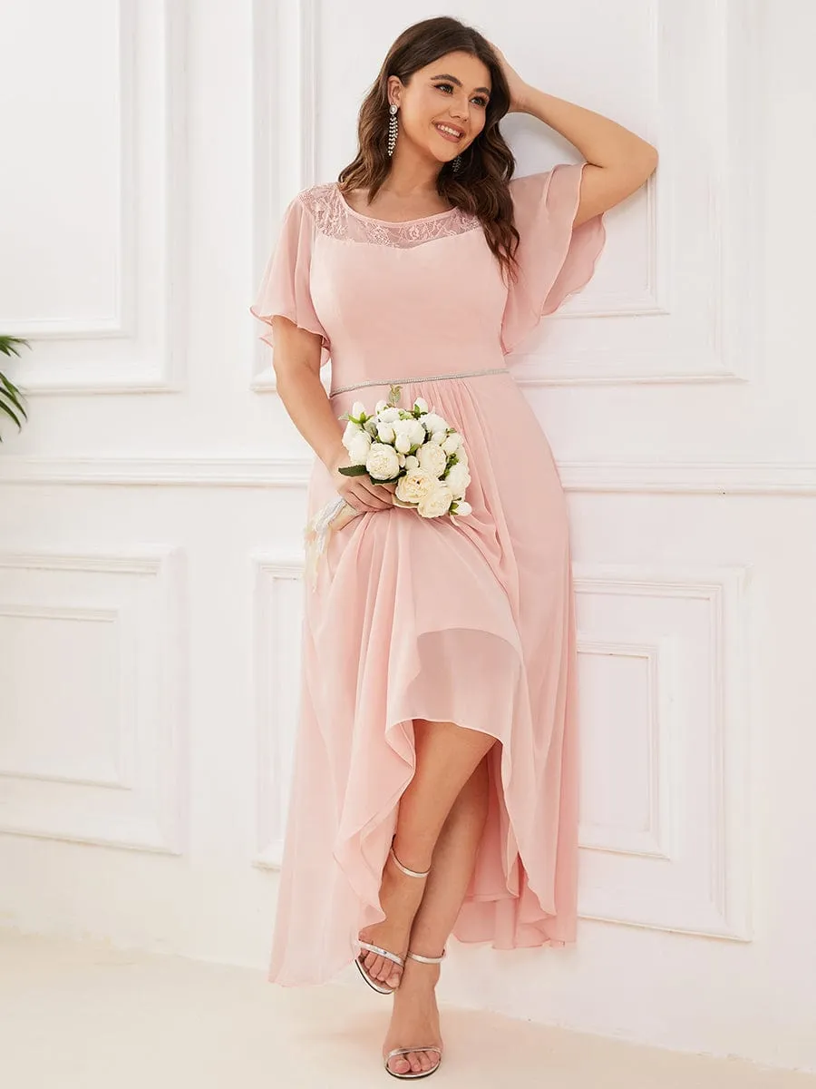 Connie tea length mother of the bride dress in light pink s8 Express NZ wide