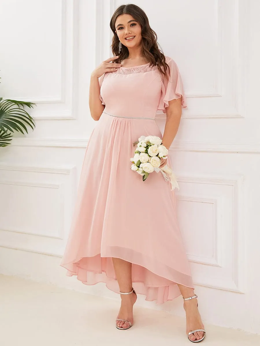 Connie tea length mother of the bride dress in light pink s8 Express NZ wide