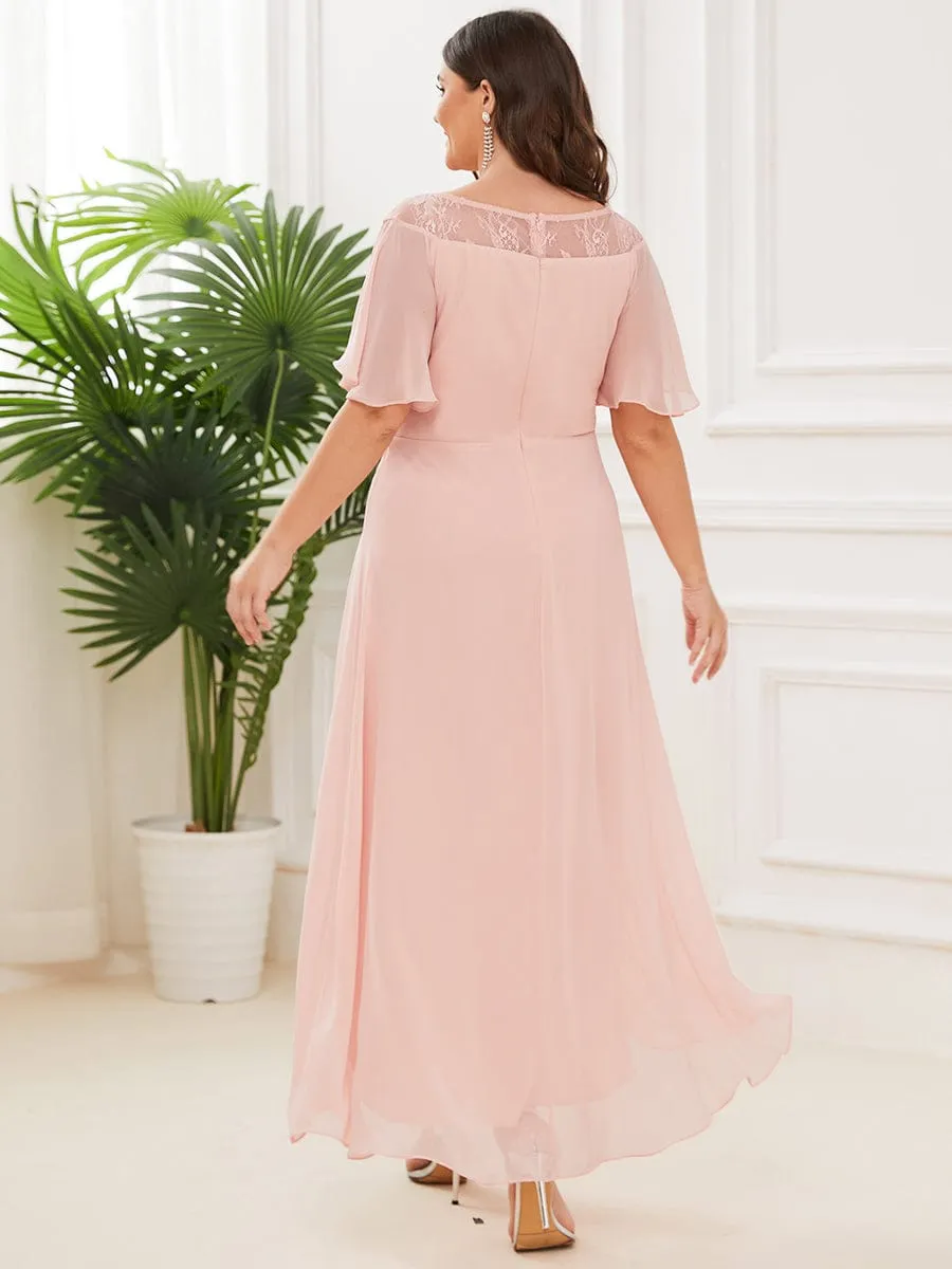 Connie tea length mother of the bride dress in light pink s8 Express NZ wide