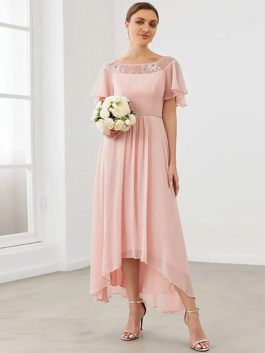 Connie tea length mother of the bride dress in light pink s8 Express NZ wide