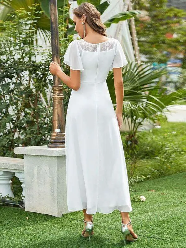 Connie tea length wedding dress in ivory Express NZ wide
