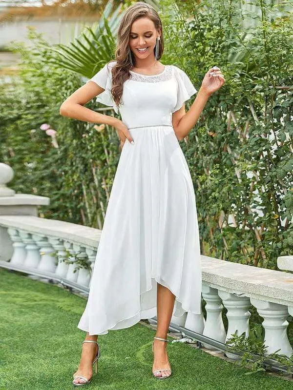 Connie tea length wedding dress in ivory Express NZ wide