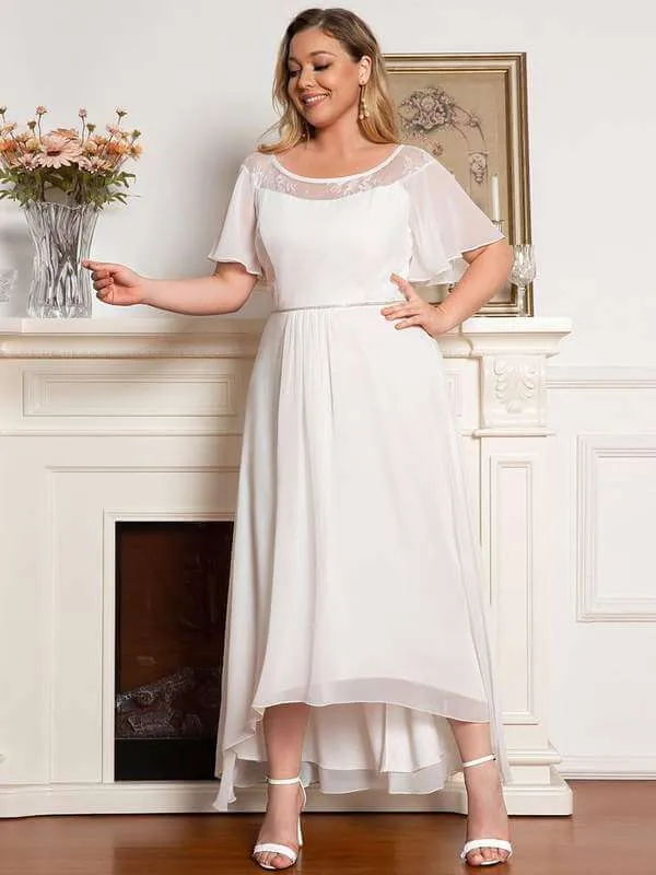 Connie tea length wedding dress in ivory Express NZ wide