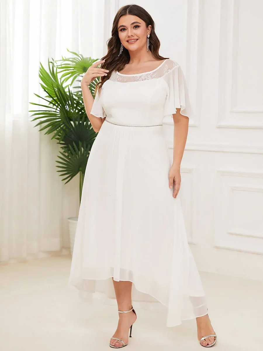 Connie tea length wedding dress in ivory Express NZ wide