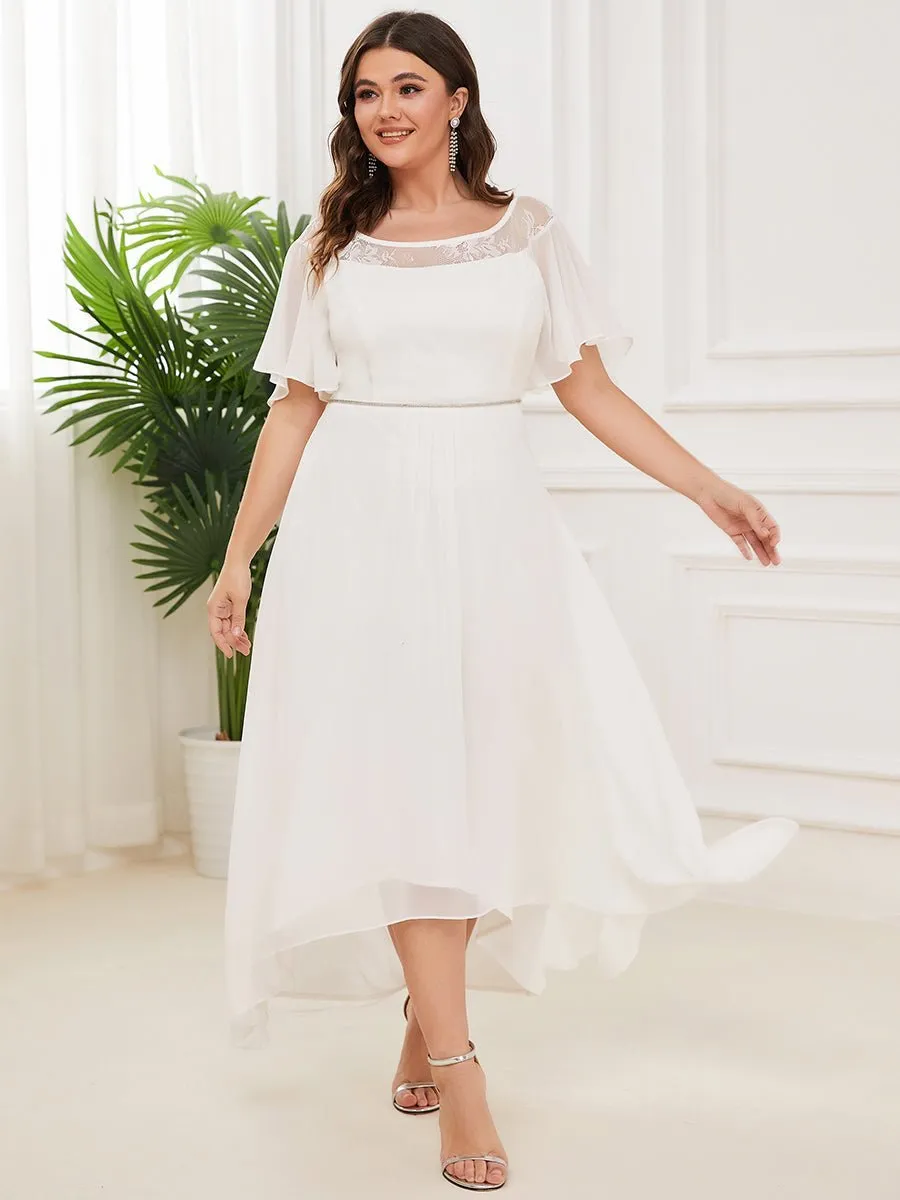 Connie tea length wedding dress in ivory Express NZ wide