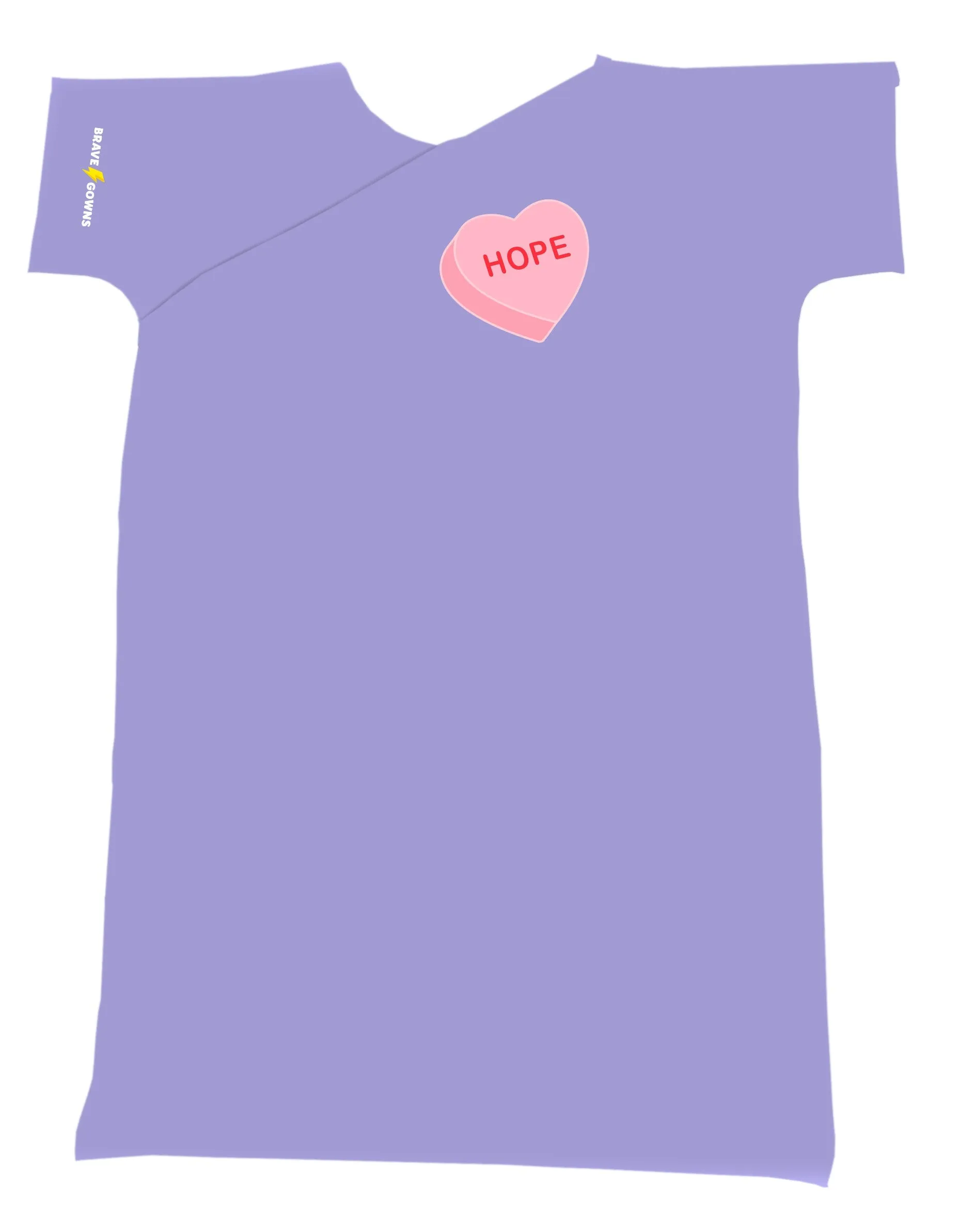 CONVERSATION HEART DOLL GOWN- HOPE