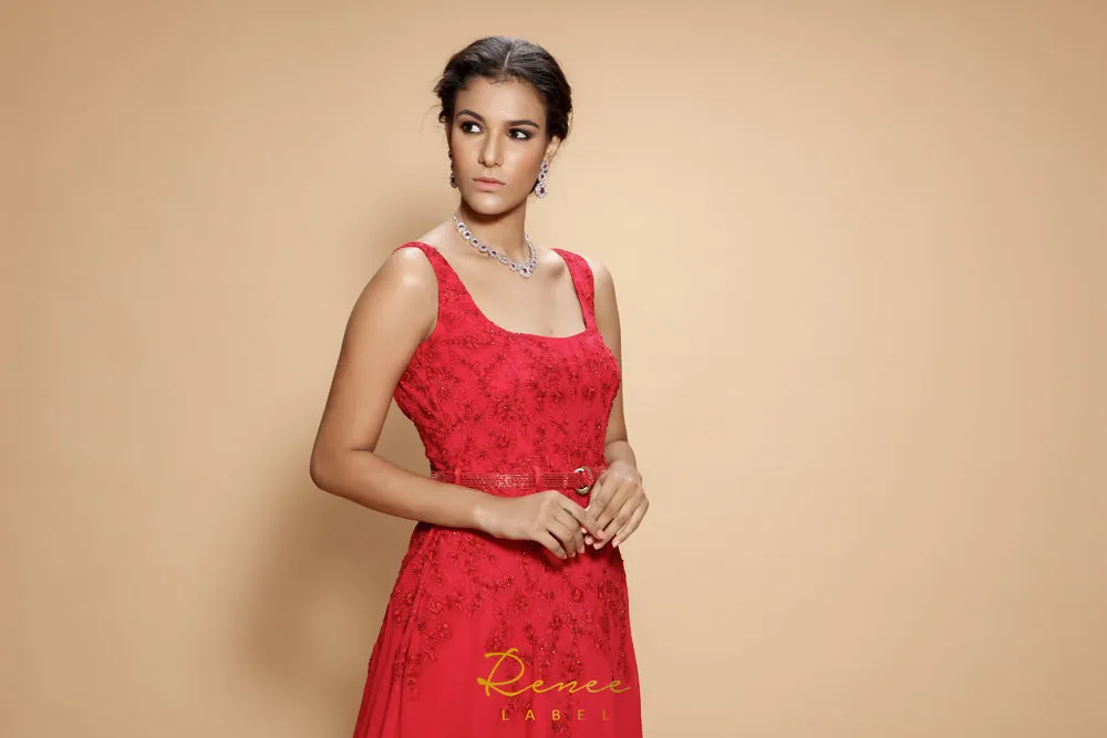 Crimson Red Gown