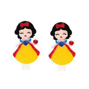 Cute Doll Vibrant Dress Hair Clips (Pair)