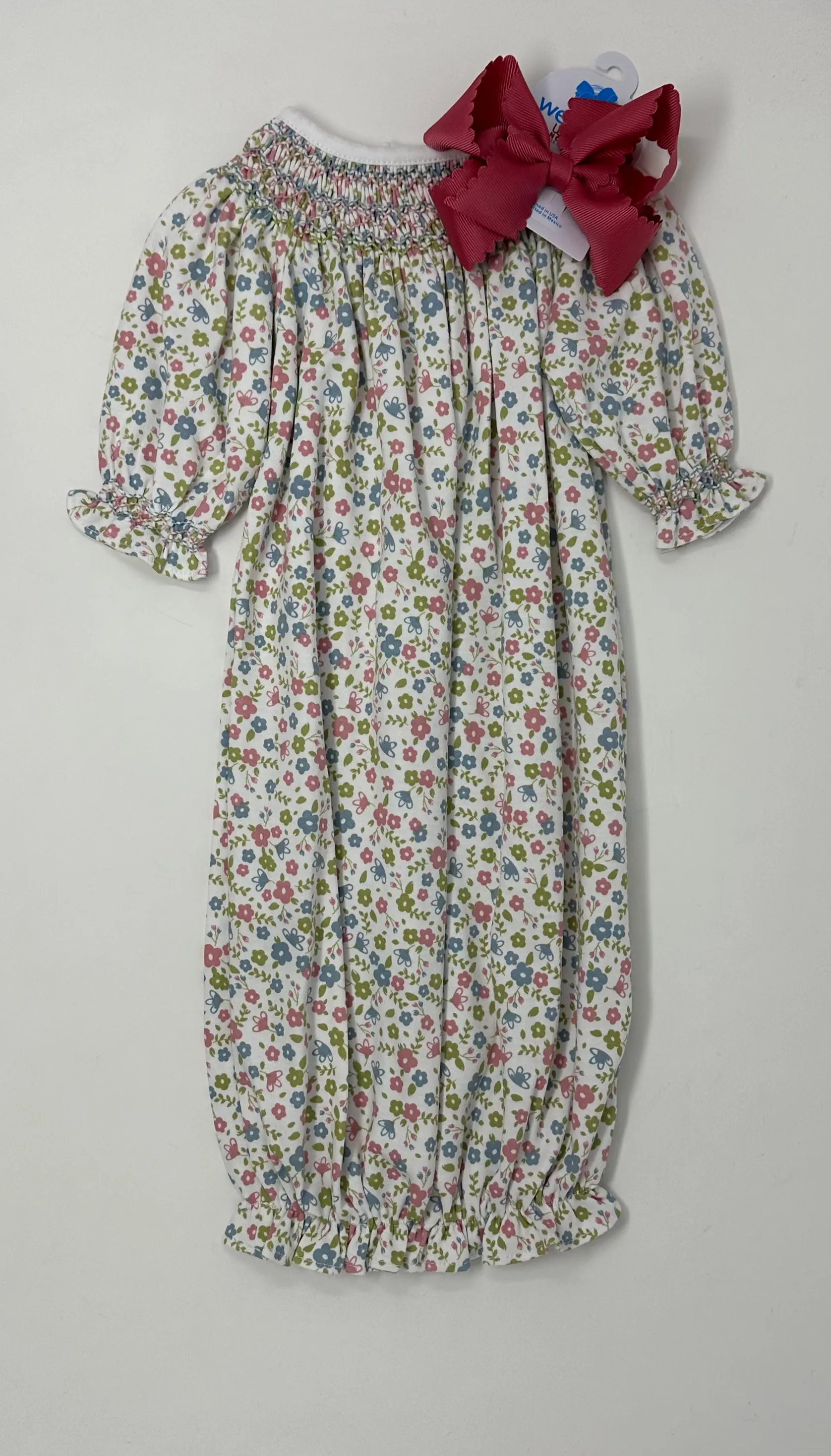 Darlene Pima Hand Smocked Bishop Gown