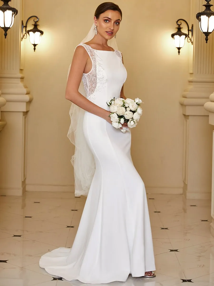 Deb high neck wedding gown with fishtail ivory s10 Express NZ wide