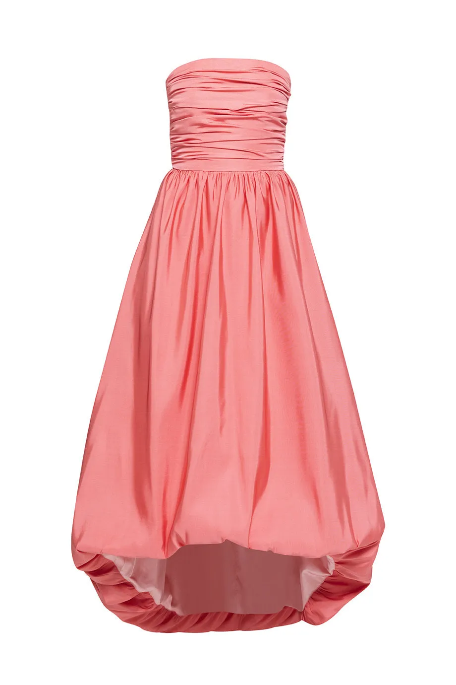 Delilah Silk Faille High Low Gown