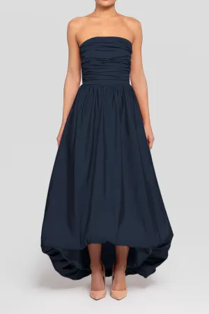Delilah Silk Faille High Low Gown