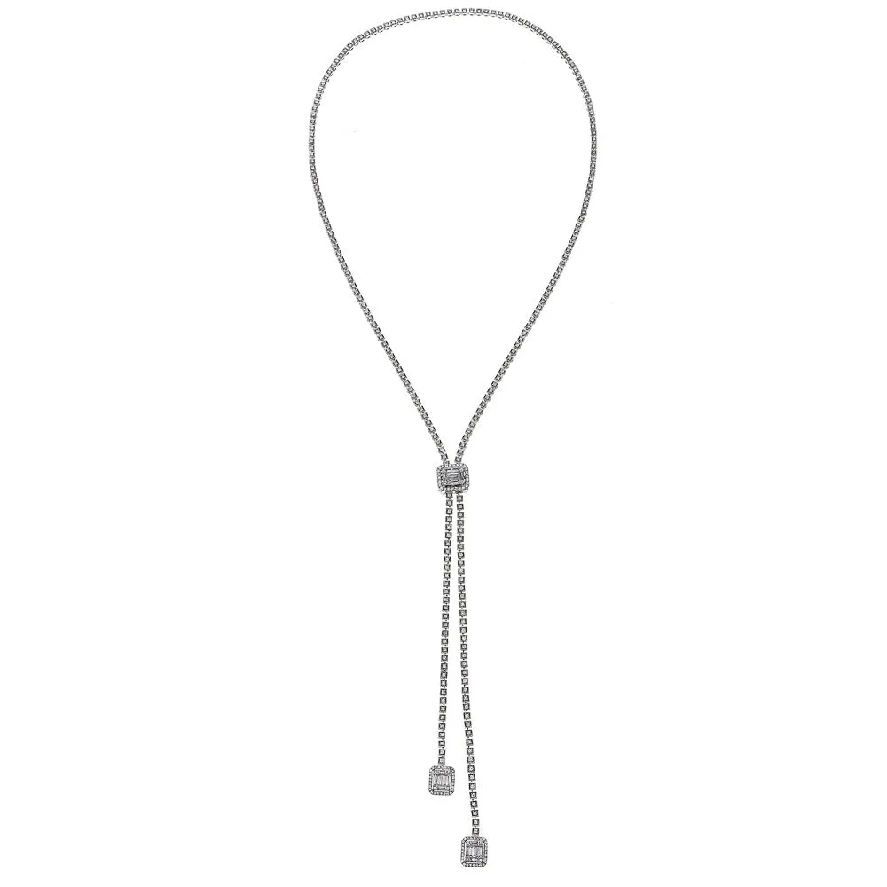 Diamond Bolo Necklace