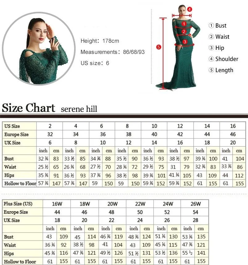 Dubai Blue Luxury Long Sleeves Evening Dresses V-Neck Handmade Flowers Crystal Sexy Evening Gowns Plus Size