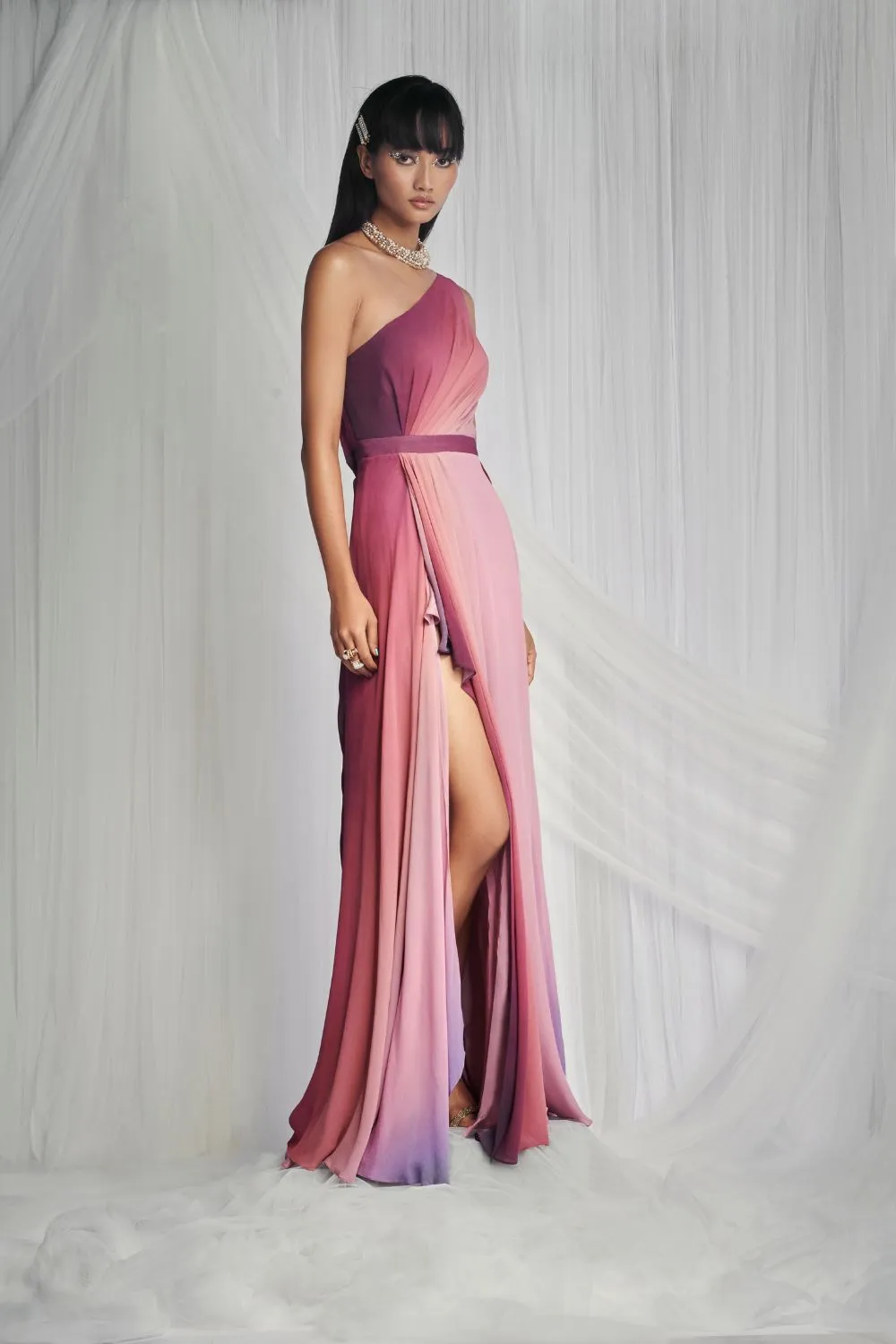 Dusk One Shoulder Gown