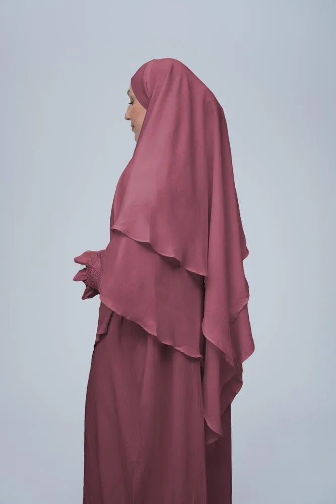 Dusty Pink Pristine prayer gown for Omrah or prayer