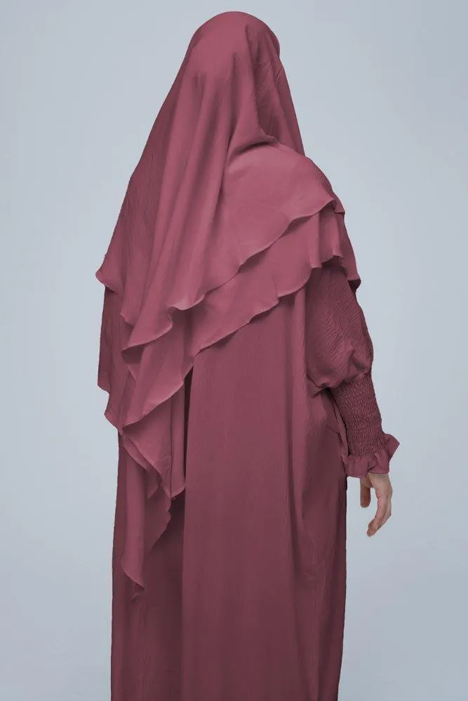 Dusty Pink Pristine prayer gown for Omrah or prayer
