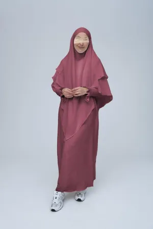 Dusty Pink Pristine prayer gown for Omrah or prayer