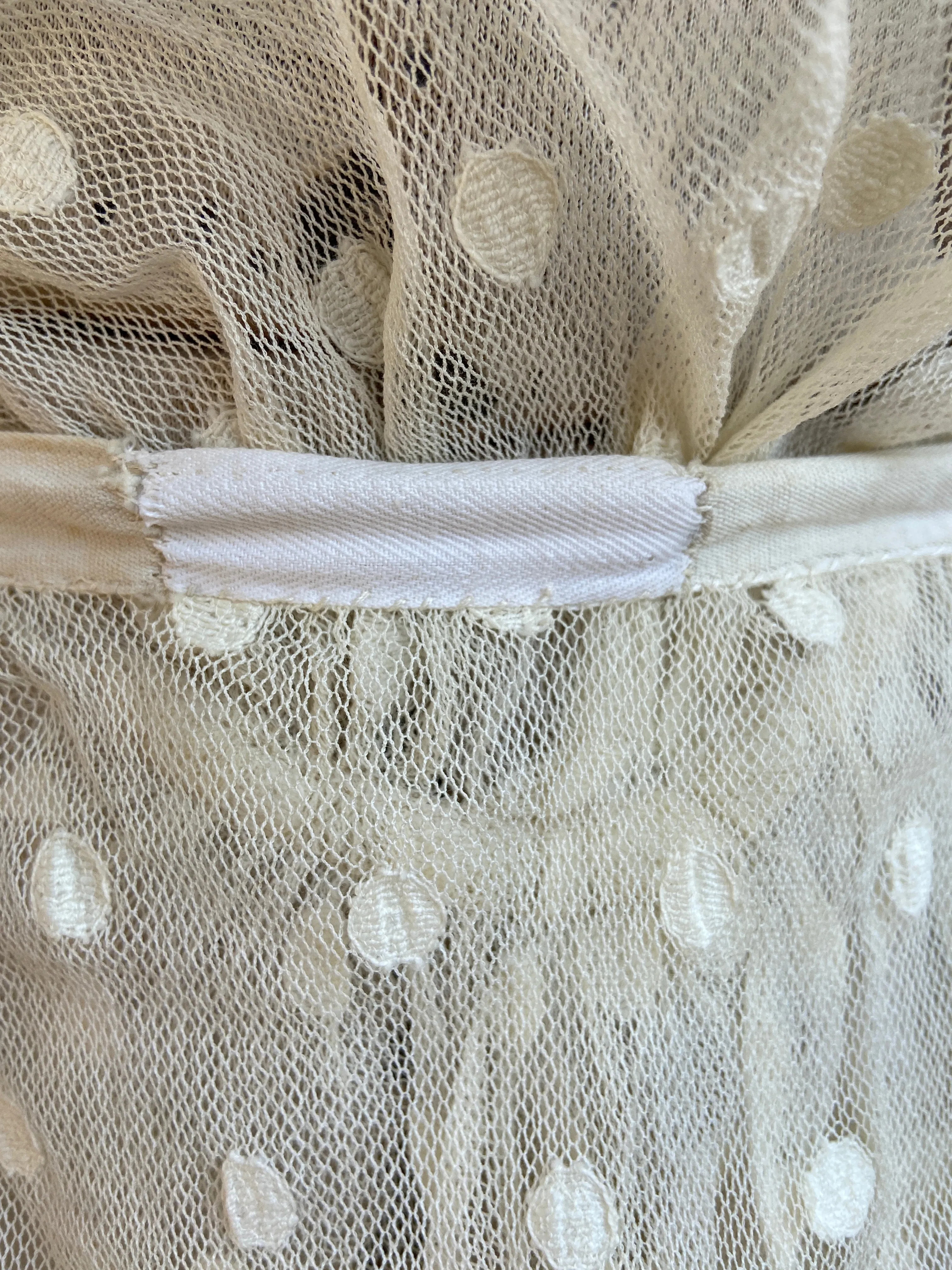 Edwardian Polka Dot Net Lace Dress