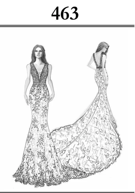 Elizabeth Johns Original Gown VH 463 Size 14