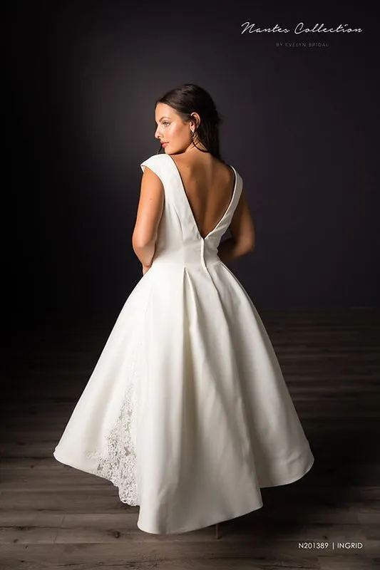 Evelyn Bridals Size 8 N201389 Ingrid Ivory Informal