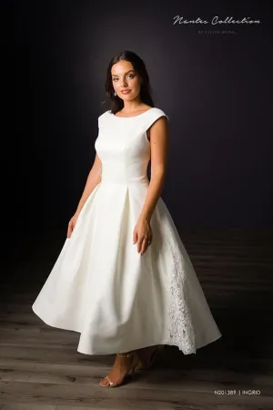 Evelyn Bridals Size 8 N201389 Ingrid Ivory Informal