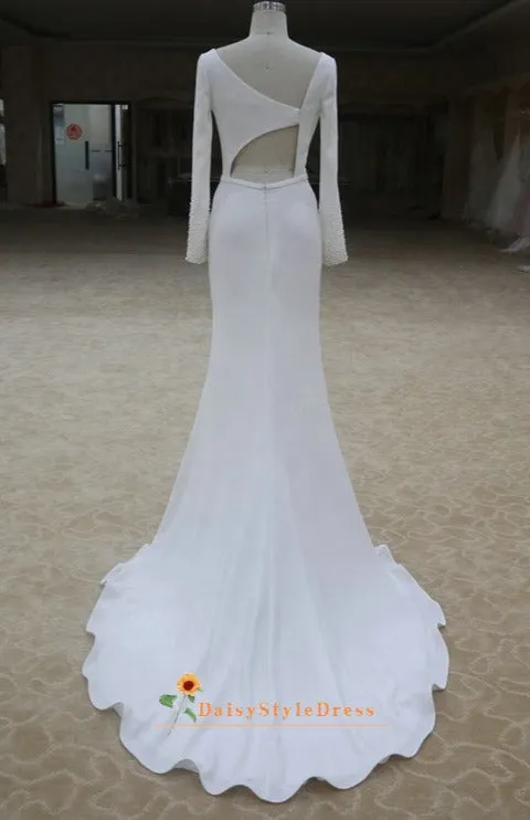 Fitted Long Sleeve Wedding Dress