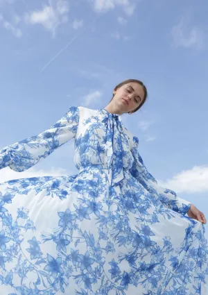 Gabrielle • Porcelain Print Gown