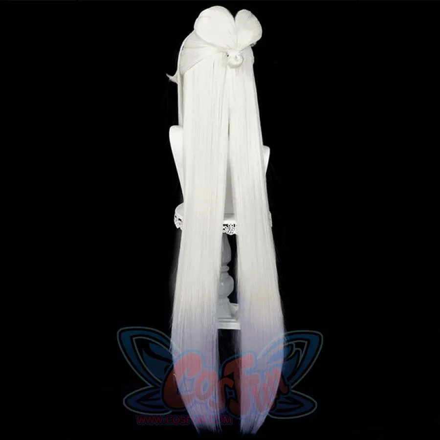 Genshin Impact Ningguang Orchid's Evening Gown Cosplay Wig Silver Hair C01075