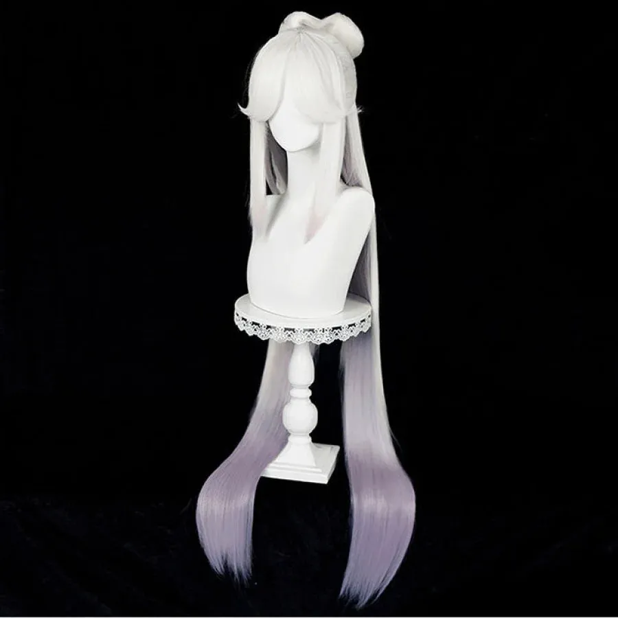 Genshin Impact Ningguang Orchid's Evening Gown Cosplay Wig Silver Hair C01075
