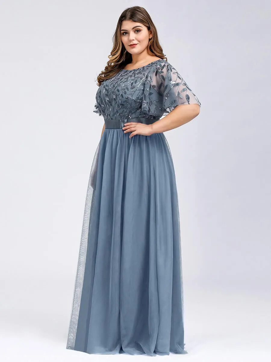 Georgia flutter sleeve tulle bridesmaid dress in light gold s18 Express NZ wide